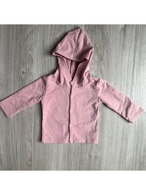 June & January Rose Hoodie Snap Cardigan